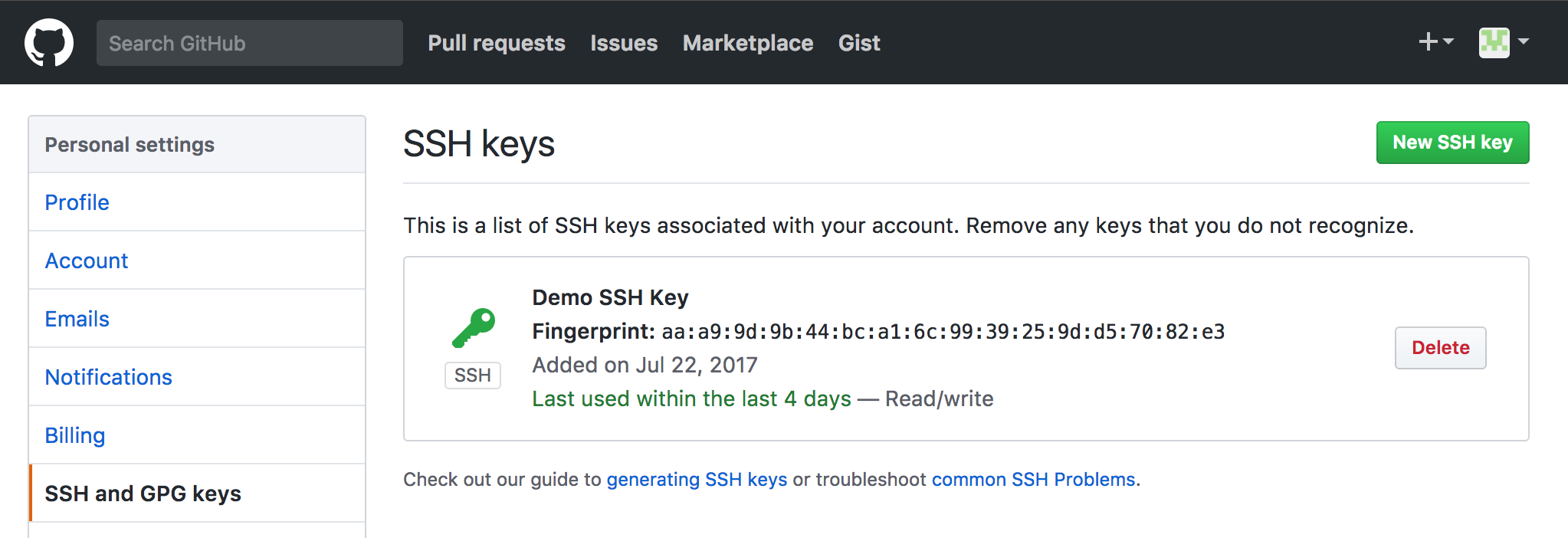 GitHub SSH Key